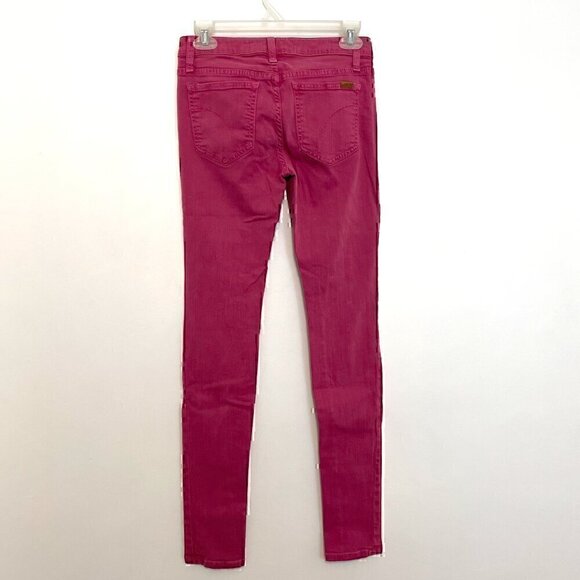 JOE'S JEANS JOES JEANS the Skinny Solid Magenta Pink Lyocell Cotton Jeans W26 26 - Picture 10 of 13